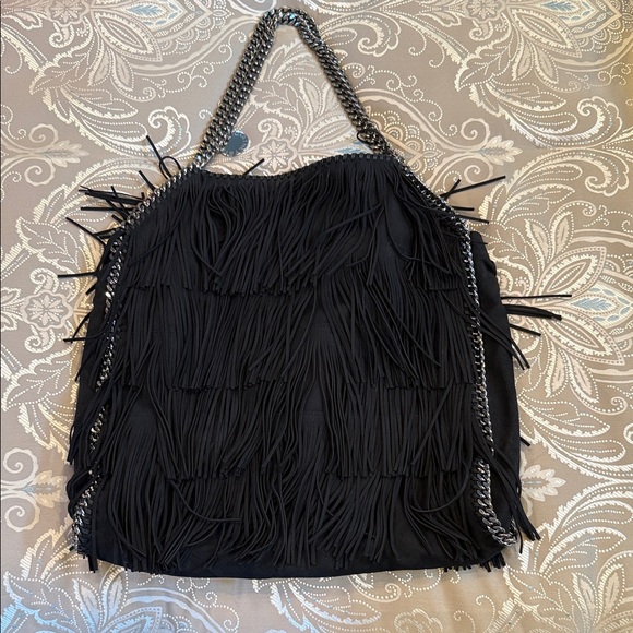 Stella McCartney - Black Fringe Bag - Picture 1 of 2